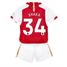 Arsenal Granit Xhaka #34 Hemmaställ Barn 2023-24 Korta ärmar (+ Korta byxor)